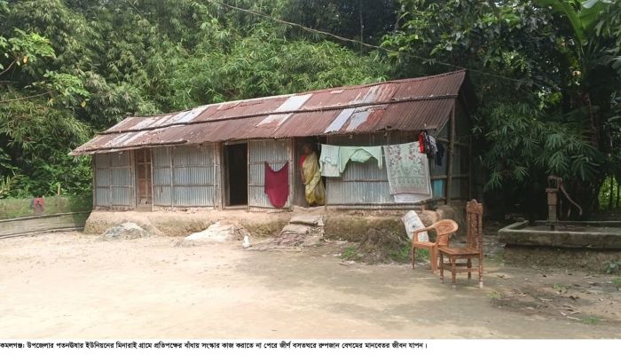 কমলগঞ্জে জমি বিরোধে বিপাকে ৯ সদস্যের পরিবার