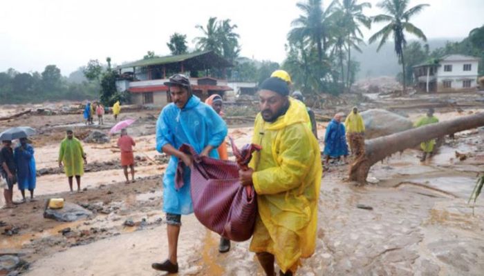 ভারতে ভূমিধসে মৃত্যু বেড়ে ৫৬, আটকা কয়েকশ