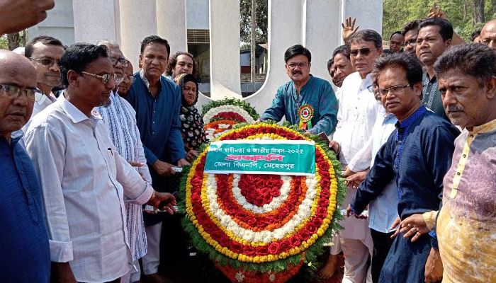 মেহেরপুর জেলা বিএনপি'র উদ্যোগে স্বাধীনতা দিবস পালন 
