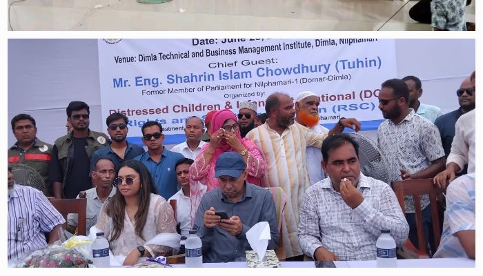 ডিমলায় সাবেক সংসদ সদস্য তুহিনকে গণ সংবর্ধনা