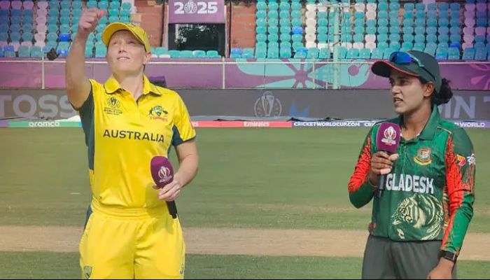 অস্ট্রেলিয়ার বিপক্ষে টস জিতে ব্যাটিংয়ে বাংলাদেশ