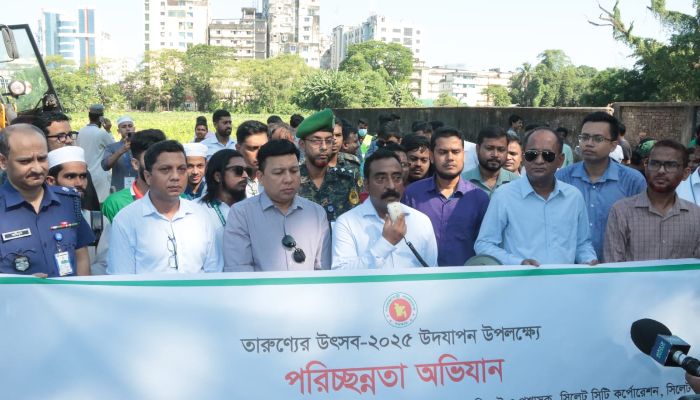 সিলেটে পরিচ্ছন্নতা অভিযান শুরু