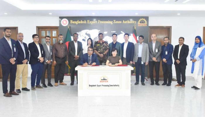 বেপজা অর্থনৈতিক অঞ্চলে ৭১ মিলিয়ন ডলার বিনিয়োগ করবে ২ বিদেশি কোম্পানি