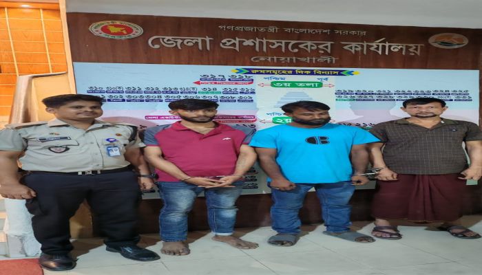 নোয়াখালীতে মাদক সেবনকালে গ্রেফতার ৩