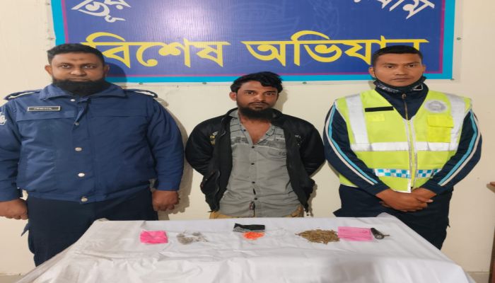 ভুরুঙ্গামারীতে মাদক কারবারী নয়ন গ্রেফতার
