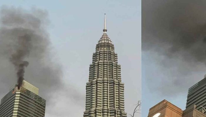 কুয়ালালামপুরে পেট্রোনাস টাওয়ারে ভয়াবহ অগ্নিকাণ্ড