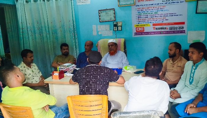 প্রেসক্লাব আহ্বায়কের বাসায় বিশেষ সভা