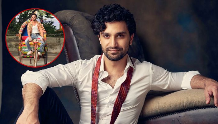 ঢাকায় রিকশা চালালেন আহাদ রেজা