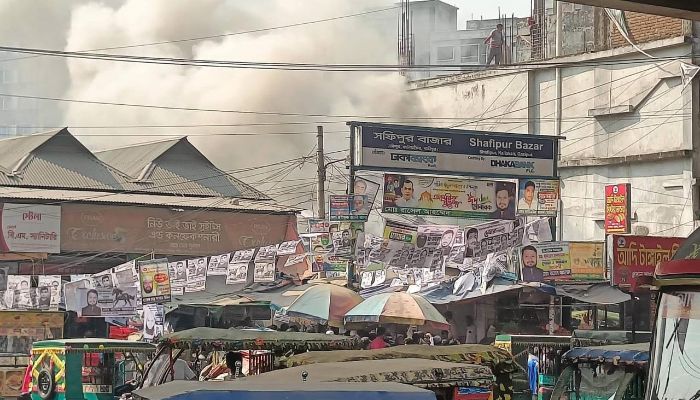 কালিয়াকৈরের সফিপুর বাজারে ভয়াবহ অগ্নিকাণ্ড