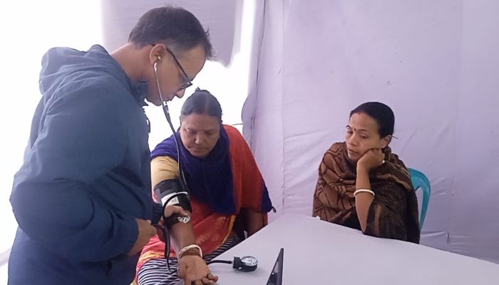সুস্থ দেহ, সুন্দর মন: বাঘবাড়ি যুব ও ক্রীড়া সমাজ কল্যাণ সংস্থার আয়োজনে ফ্রি মেডিকেল ক্যাম্প