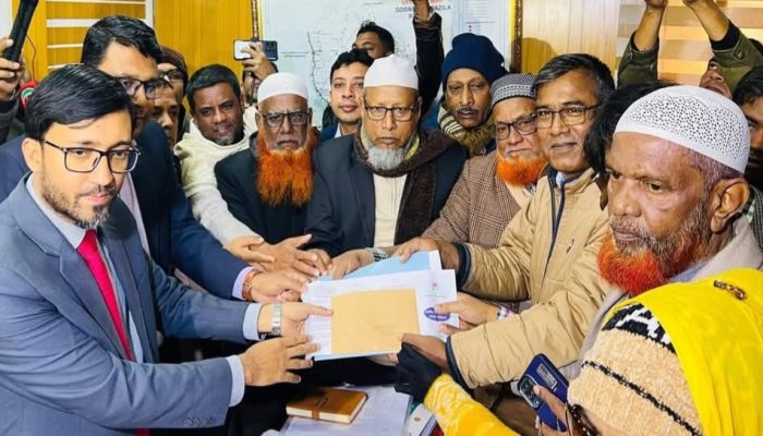 রাজশাহী-১ আসনে হাজারো  নেতাকর্মী নিয়ে শরিফ উদ্দিনের মনোনয়নপত্র উত্তোলন