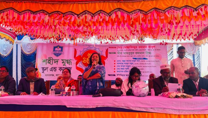 মাদারগঞ্জে শহীদ মুগ্ধ স্কুল উদ্বোধন