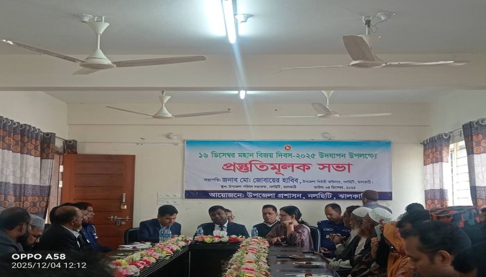 নলছিটিতে মহান বিজয় দিবস উদযাপন উপলক্ষে প্রস্তুতিমূলক সভা
