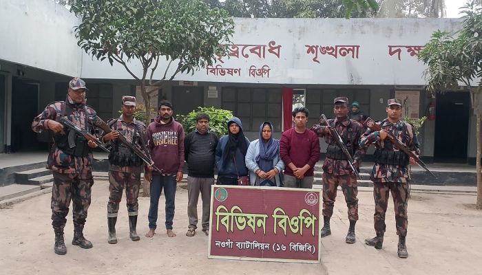 চাঁপাইনবাবগঞ্জের বিভীষন সীমান্ত দিয়ে ৫জনকে পুশইন করেছে বিএসএফ