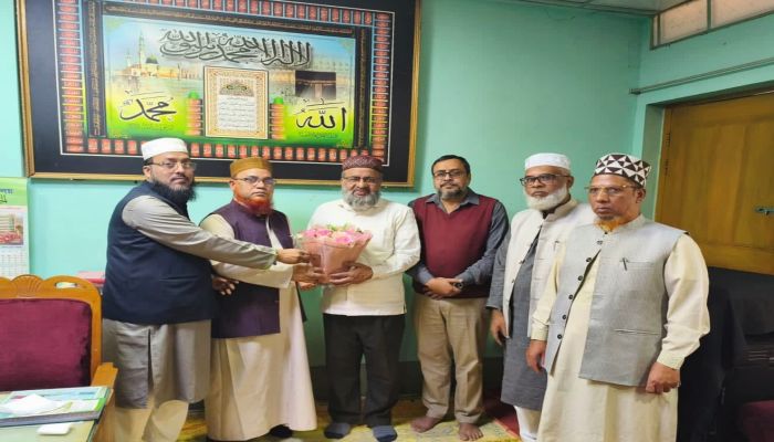 আনজুমান এডুকেশন ম্যানেজমেন্ট বোর্ড টিম জামেয়া মহিলা কামিল মাদ্রাসা পরিদর্শন