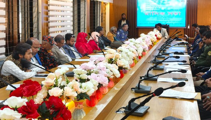 জীবননগর আইনশৃঙ্খলা কমিটির মাসিক সভা অনুষ্ঠিত