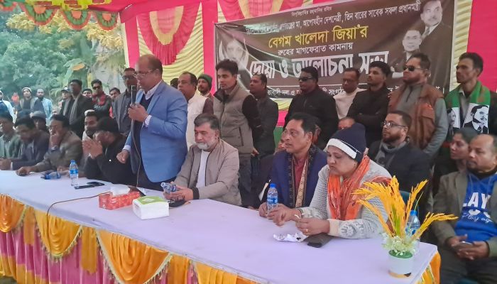 নড়াইলের শাহবাদে প্রয়াত সাবেক প্রধানমন্ত্রী বেগম খালেদা জিয়ার আত্মার মাগফিরাত কামনায়  আলোচনাসভা ও দোয়া মাহফিল