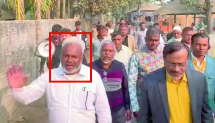 নীলফামারীতে জাপা প্রার্থীর প্রচারে সন্ত্রাসবিরোধী মামলার আসামি আওয়ামী লীগ নেতা