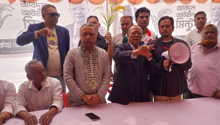 নির্বাচিত হলে প্রতিটি সমাজ থেকে মাদক,  চাঁদাবাজ, সন্ত্রাস, অস্ত্রবাজদেরকে প্রতিহত করা হবে-আবুদল আউয়াল মিন্টু