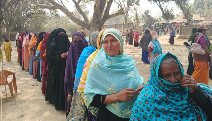 রংপুর-২ আসনে সুষ্ঠুভাবে চলছে নির্বাচন ও গণভোট