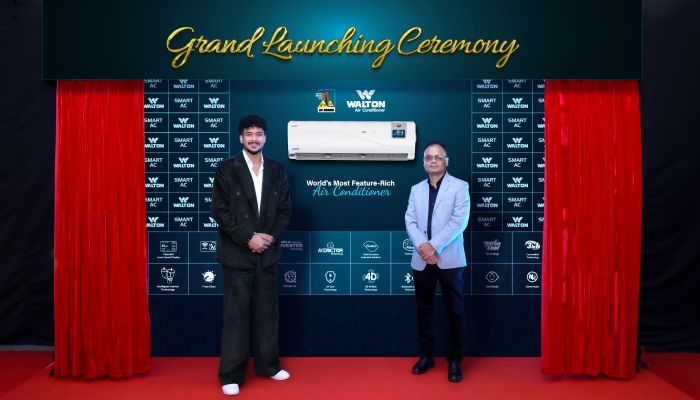 ওয়ালটনের নতুন মডেলের এসি উদ্বোধন করলেন ক্রিকেটার তাসকিন