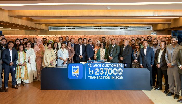 ২০২৫ সালে ব্র্যাক ব্যাংকের ‘আস্থা’ অ্যাপে ২ লাখ ৩৭ হাজার কোটি টাকার ডিজিটাল লেনদেন