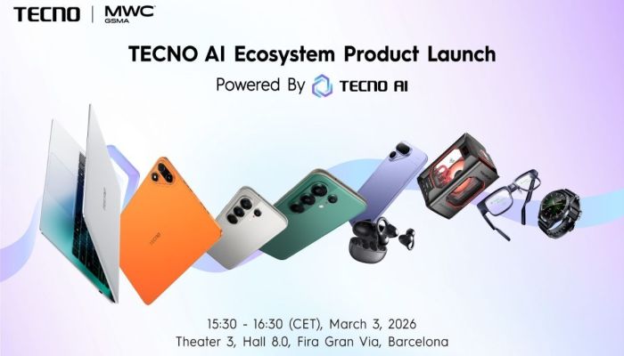 এমডব্লিউসি ২০২৬ ইভেন্টে টেকনো’র এআই ইকোসিস্টেম এবং মডুলার ইনোভেশনের বিশেষ প্রদর্শনী