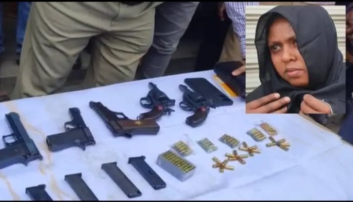 খুলনায় নারী যাত্রীর কাছ থেকে ৫ পিস্তল ও ৯৬ রাউন্ড গুলি উদ্ধার, গ্রেফতার ১