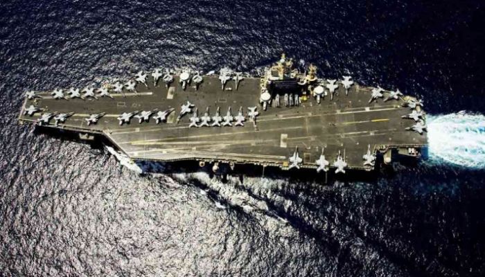 এবার মার্কিন রণতরী আব্রাহাম লিঙ্কনে ব্যালিস্টিক ক্ষেপণাস্ত্র হামলা চালিয়েছে ইরান