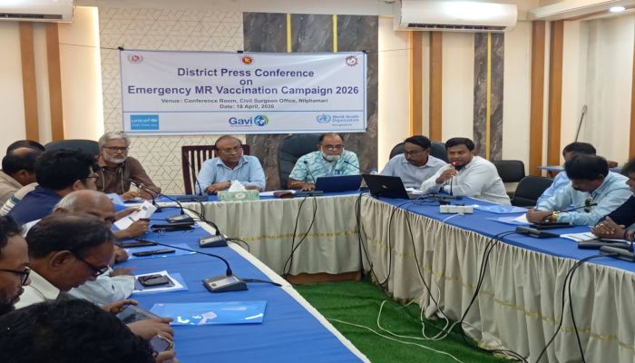 নীলফামারীতে হাম-রুবেলা টিকা পাচ্ছে ২ লাখের বেশি শিশু