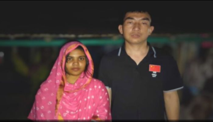 প্রেমের টানে বাংলাদেশে এসে রংপুরের তরুণীকে বিয়ে করলেন চীনা যুবক