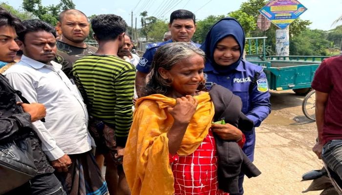 ত্রিশালে অন্তঃসত্ত্বা অসহায় নারী উদ্ধার