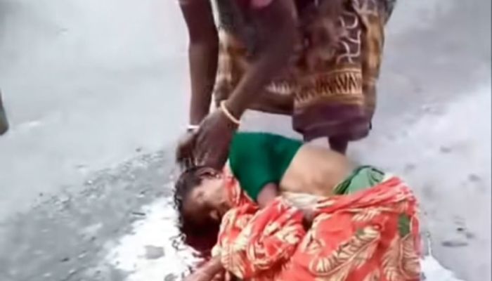 কমলগঞ্জে মোটরসাইকেলের ধাক্কায় বৃদ্ধার মৃত্যু, চালক আটক