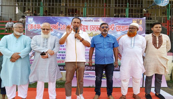 ফেনীতে জেএফএ অনূর্ধ্ব-১৪ বালিকা ফুটবল টুর্নামেন্টের উদ্বোধন