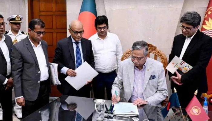 বাজেটের প্রস্তাবিত অর্থবিলে রাষ্ট্রপতির স্বাক্ষর