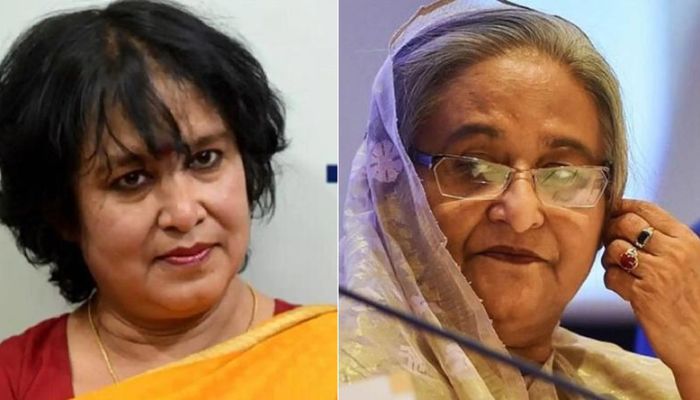 শেখ হাসিনার দেশে ফেরা নিয়ে মুখ খুললেন তসলিমা নাসরিন