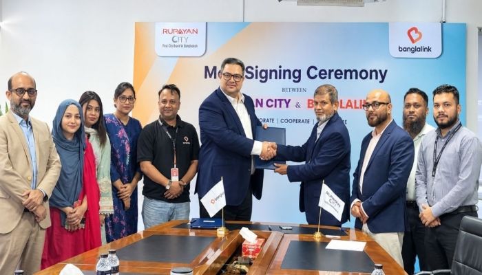 রূপায়ণ সিটি উত্তরা-বাংলালিংকের সমঝোতা স্মারক