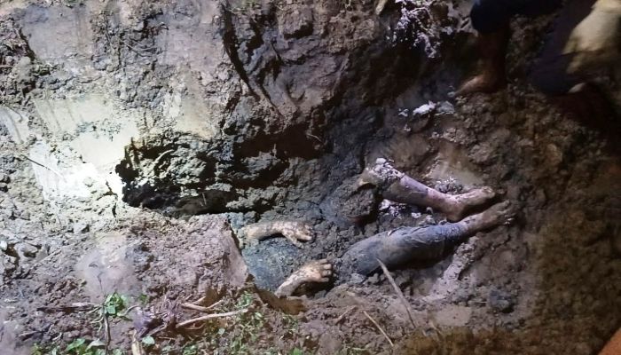 নেত্রকোনা সদর উপজেলায় নিখোঁজের সাত দিন পর মাটির নিচে পুঁতে রাখা নাজু আক্তার (৩৪) নামের এক নারীর মরদেহ উদ্ধার করেছে পুলিশ। 