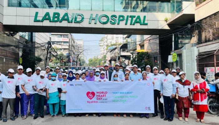 লাবএইডে নানা আয়োজনে বিশ্ব হার্ট দিবস উদযাপিত