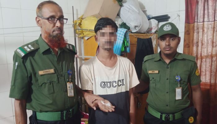 গাজীপুরে আনসারের তৎপরতায় ইয়াবা বেচাকেনার অভিনব চেষ্টা নসাৎ: আটক ১ 