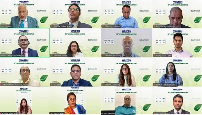 ওয়ালটনের ১৮০ শতাংশ নগদ ও ১০ শতাংশ স্টক ডিভিডেন্ড অনুমোদন