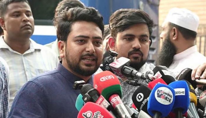 ভারতের সঙ্গে শত্রুতা আমাদের প্রত্যাশা নয়, প্রশ্ন হচ্ছে ‘স্বার্থ সুরক্ষা’: নাহিদ ইসলাম